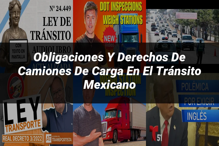 "Obligaciones y Derechos de Camiones de Carga en el Tránsito Mexicano"