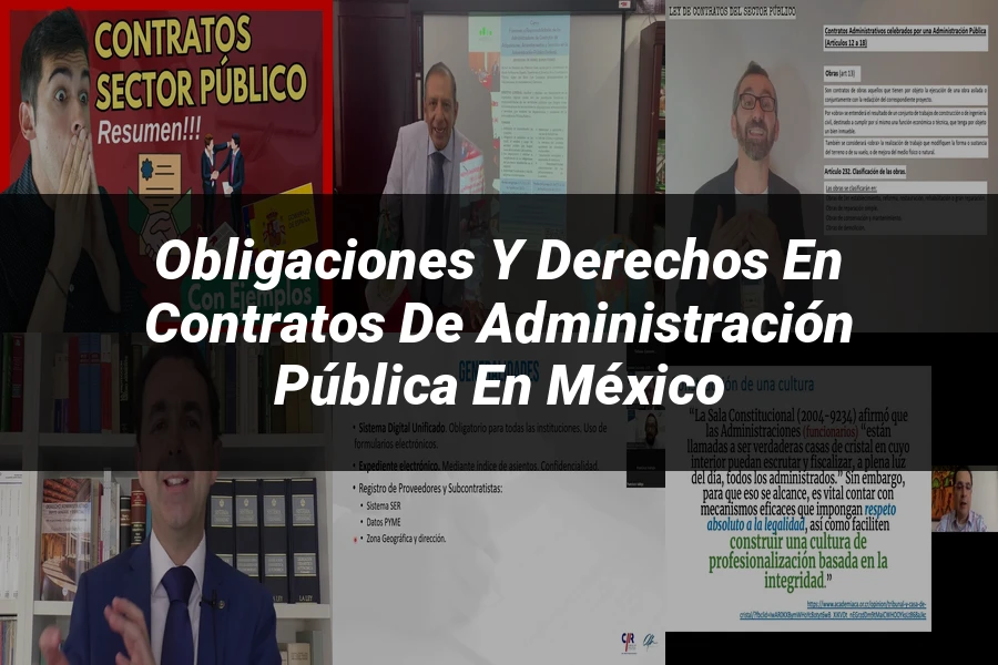 "Obligaciones y Derechos en Contratos de Administración Pública en México"