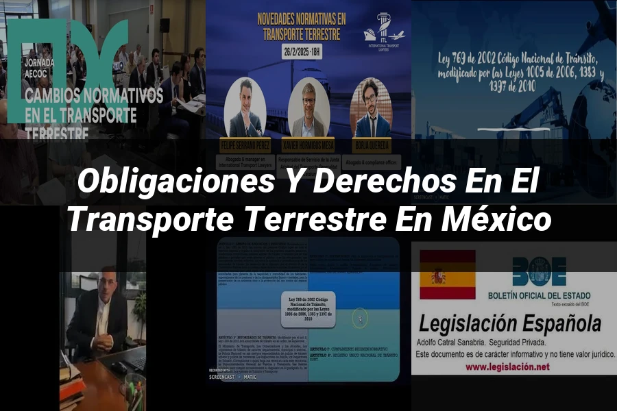 "Obligaciones y Derechos en el Transporte Terrestre en México"