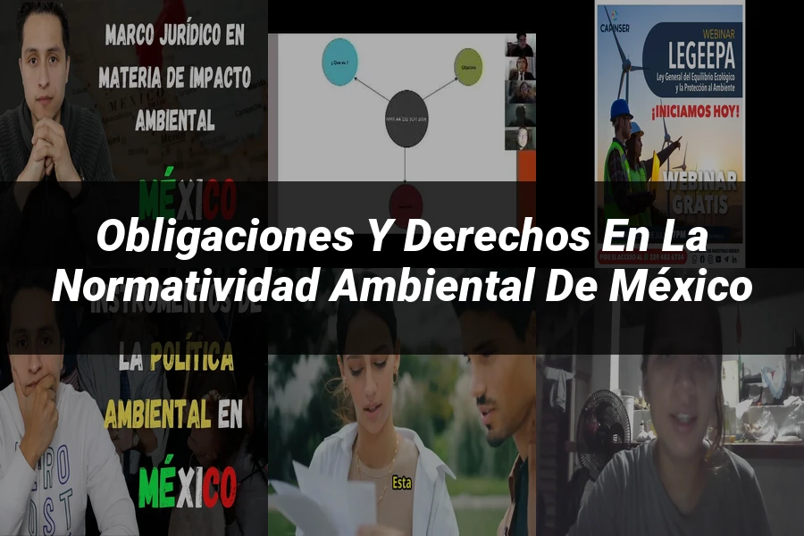 "Obligaciones y Derechos en la Normatividad Ambiental de México"