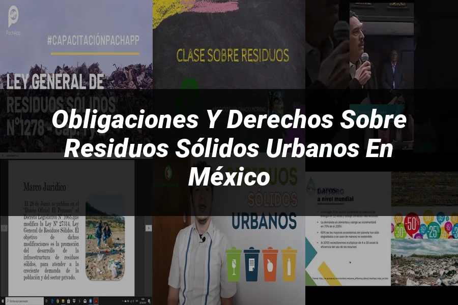 "Obligaciones y Derechos sobre Residuos Sólidos Urbanos en México"