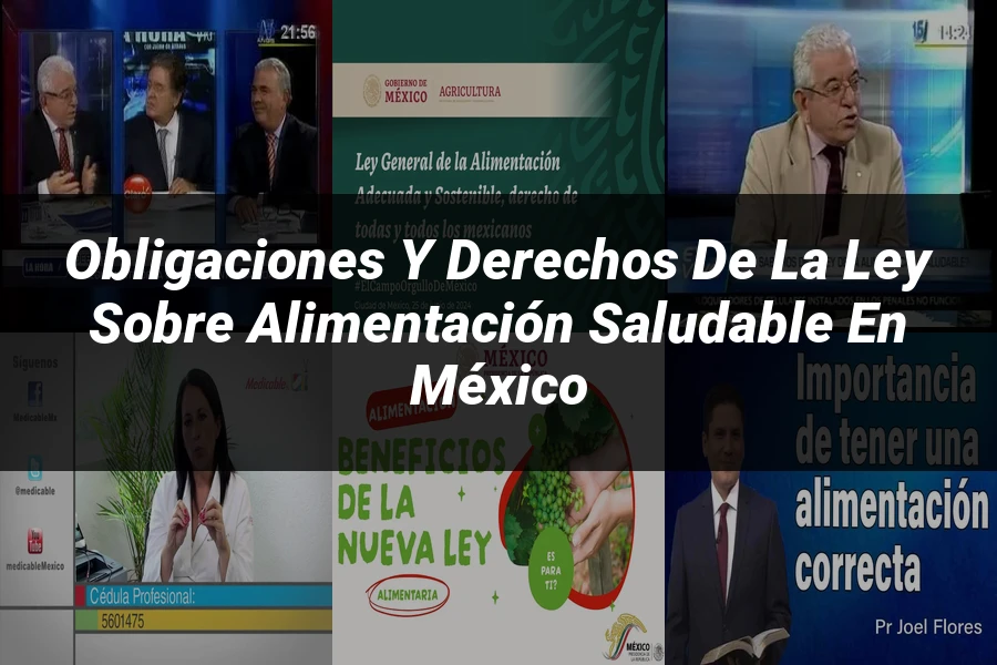 "Obligaciones y derechos de la ley sobre alimentación saludable en México"