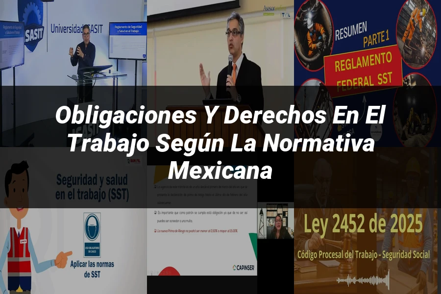 "Obligaciones y derechos en el trabajo según la normativa mexicana"