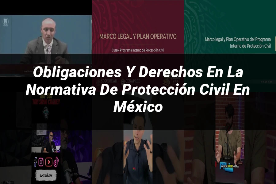 "Obligaciones y derechos en la normativa de protección civil en México"