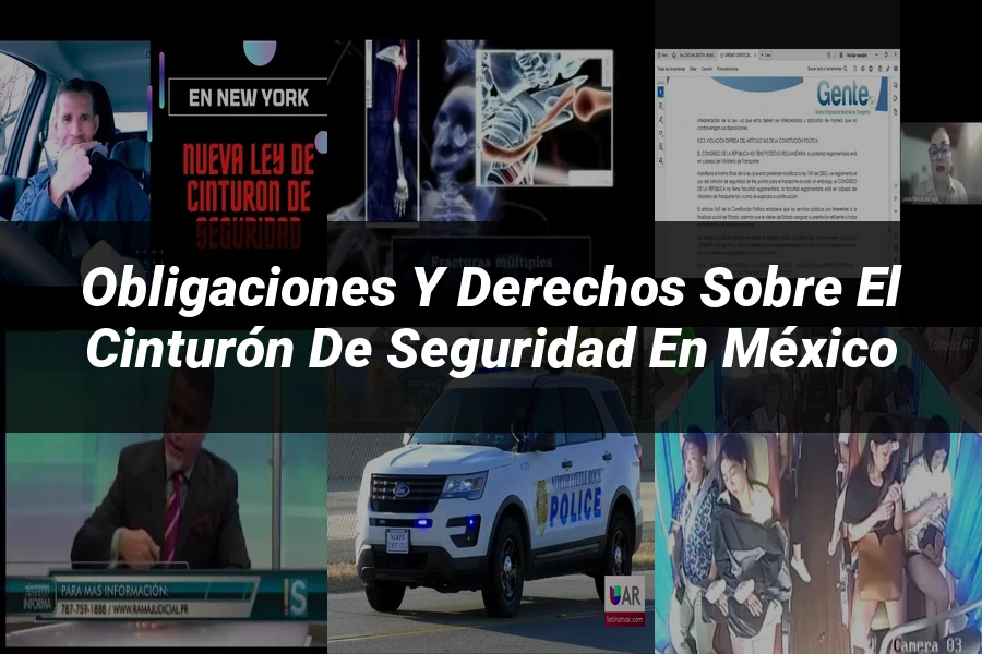 "Obligaciones y derechos sobre el cinturón de seguridad en México"