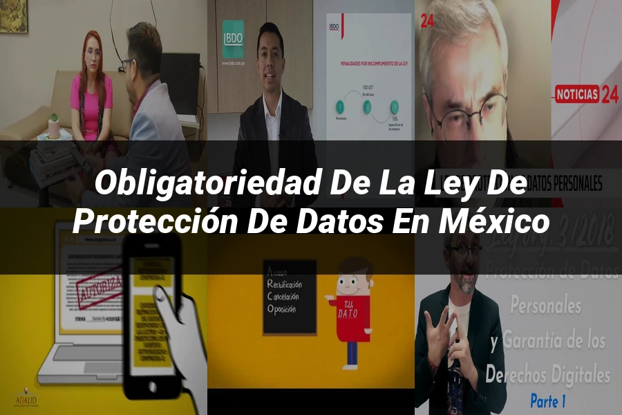 "Obligatoriedad de la ley de protección de datos en México"