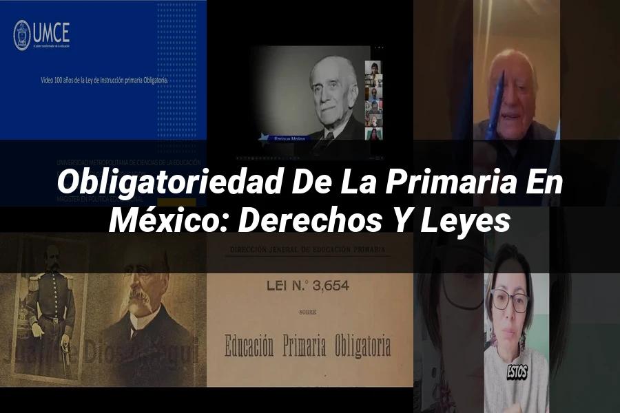 "Obligatoriedad de la primaria en México: derechos y leyes"