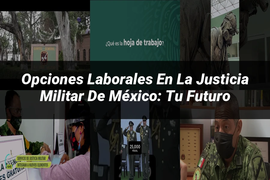 "Opciones Laborales en la Justicia Militar de México: Tu Futuro"