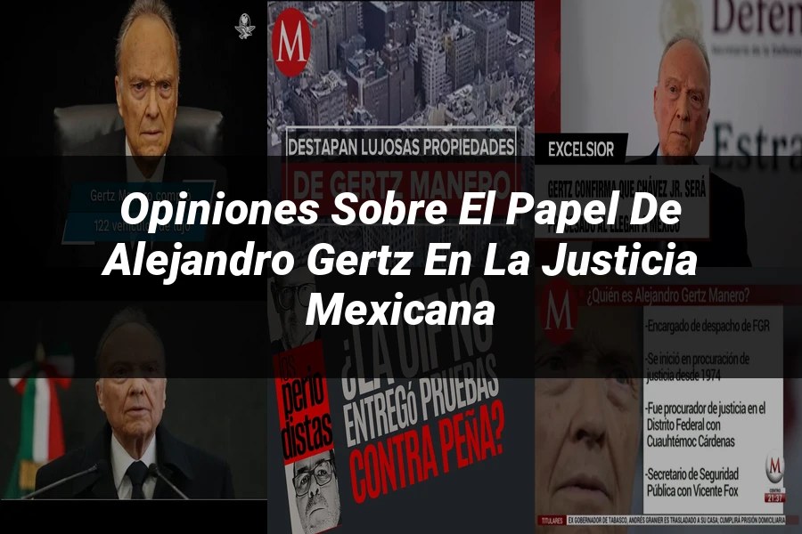 "Opiniones sobre el papel de Alejandro Gertz en la justicia mexicana"
