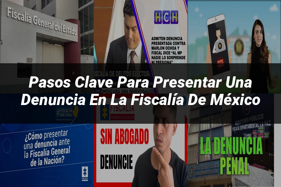 "Pasos Clave para Presentar una Denuncia en la Fiscalía de México"