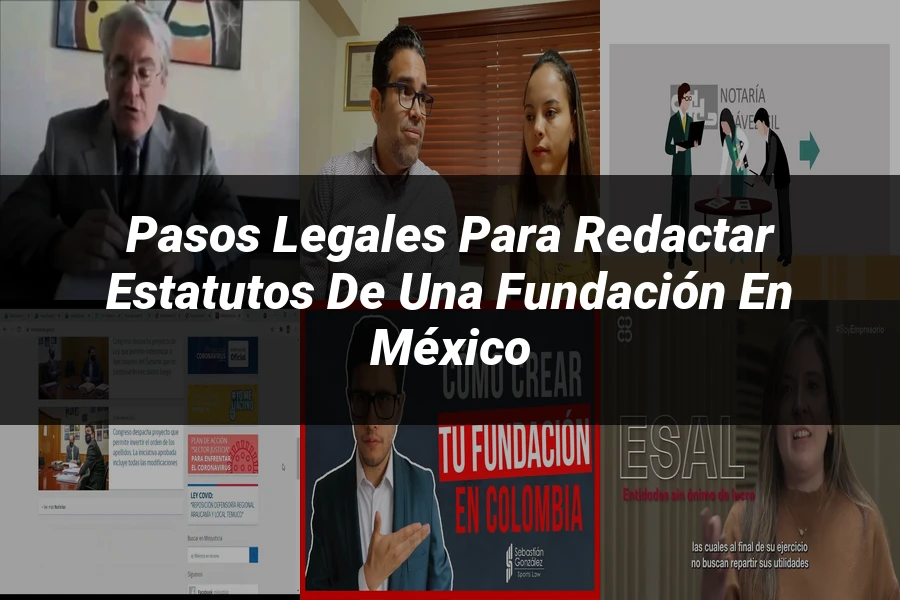 "Pasos Legales para Redactar Estatutos de una Fundación en México"