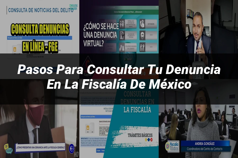 "Pasos para Consultar tu Denuncia en la Fiscalía de México"