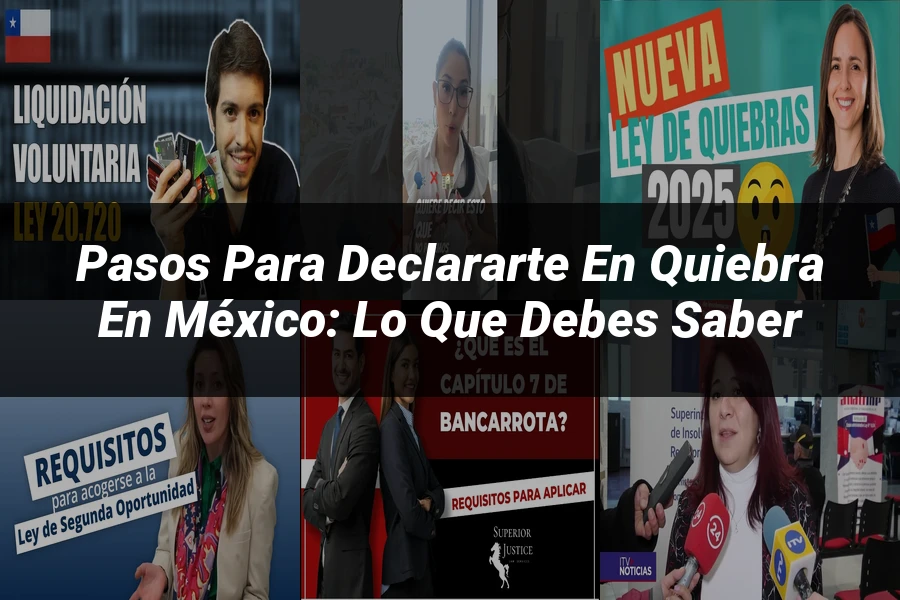 "Pasos para Declararte en Quiebra en México: Lo Que Debes Saber"