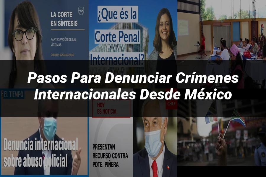 "Pasos para Denunciar Crímenes Internacionales desde México"