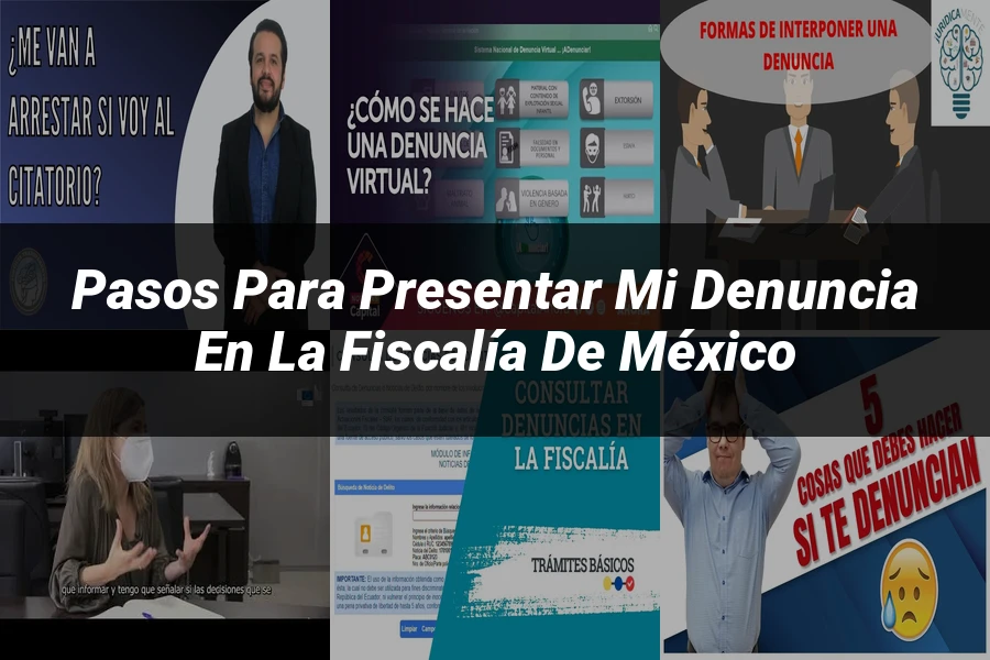 "Pasos para Presentar mi Denuncia en la Fiscalía de México"
