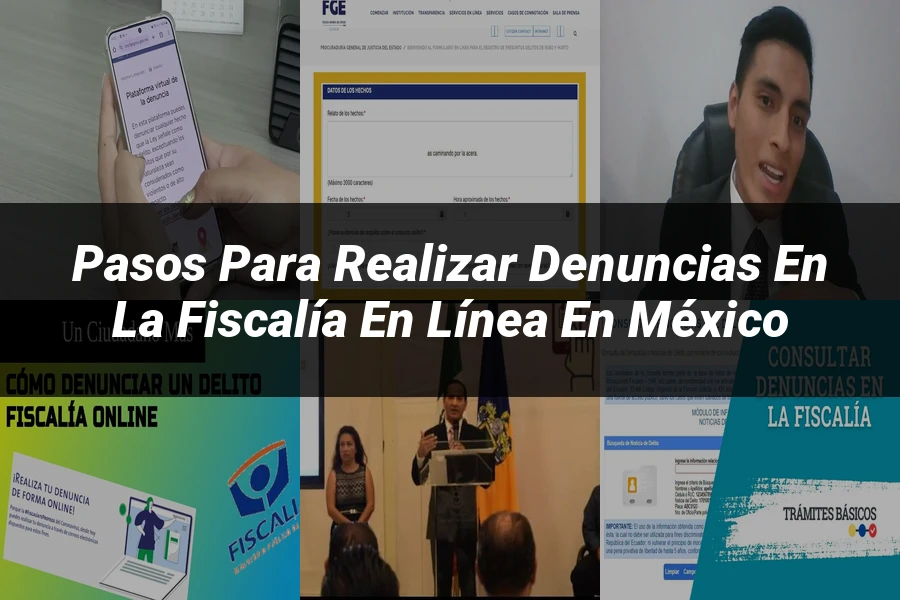 "Pasos para Realizar Denuncias en la Fiscalía en Línea en México"