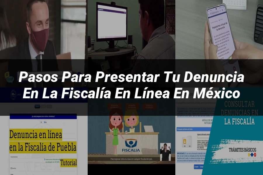 "Pasos para presentar tu denuncia en la fiscalía en línea en México"