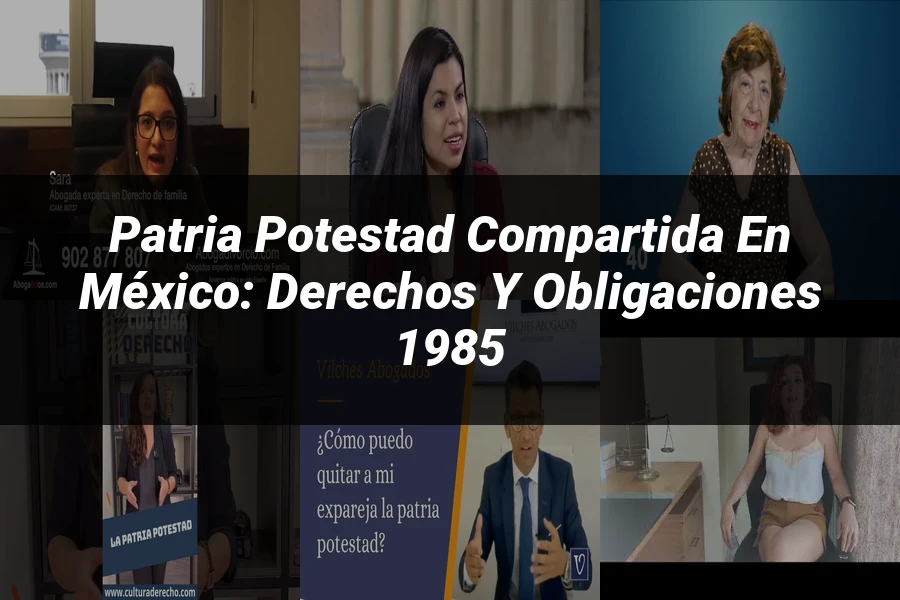 "Patria Potestad Compartida en México: Derechos y Obligaciones 1985"