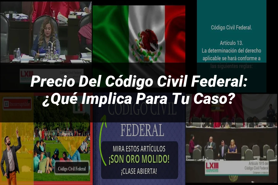 "Precio del Código Civil Federal: ¿Qué Implica para Tu Caso?"