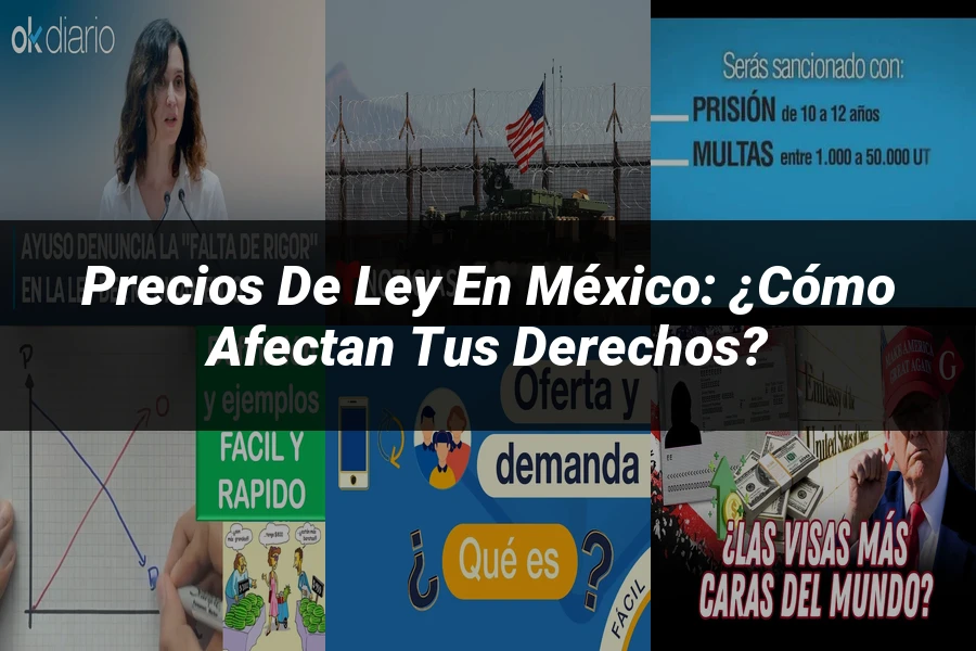 "Precios de Ley en México: ¿Cómo Afectan tus Derechos?"
