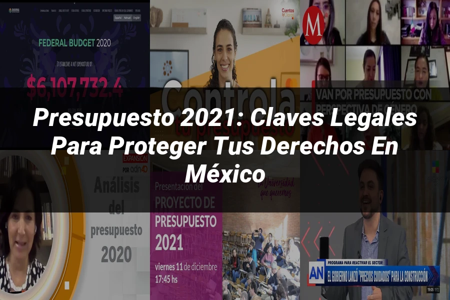 "Presupuesto 2021: Claves Legales para Proteger tus Derechos en México"