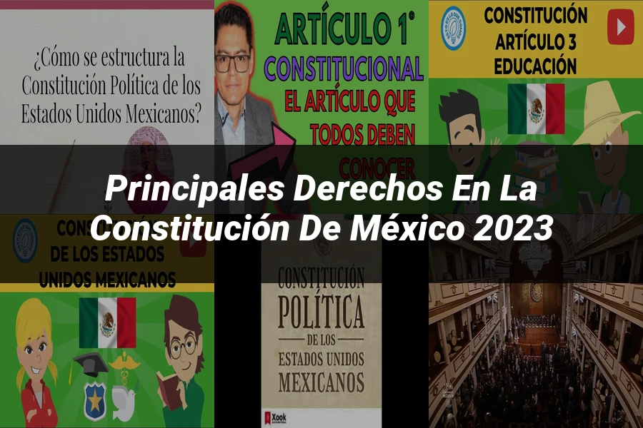 "Principales Derechos en la Constitución de México 2023"