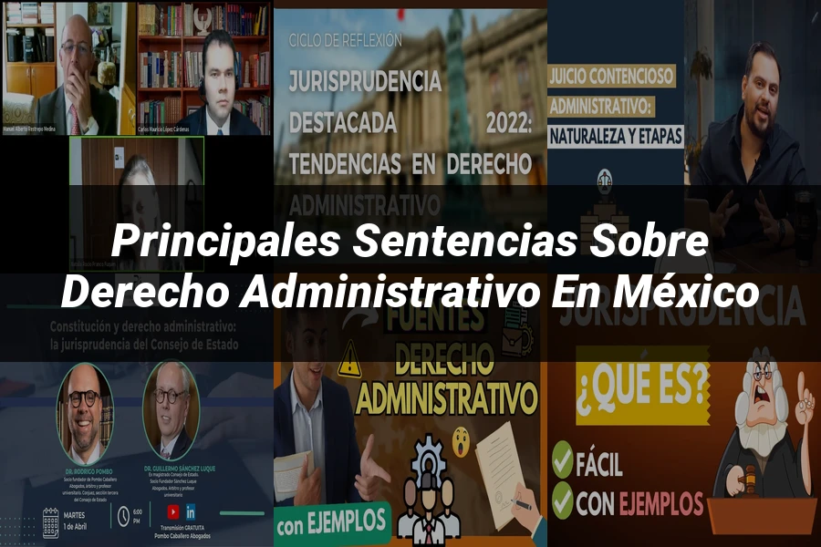 "Principales Sentencias sobre Derecho Administrativo en México"