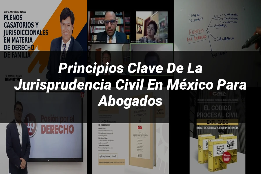 "Principios Clave de la Jurisprudencia Civil en México para Abogados"