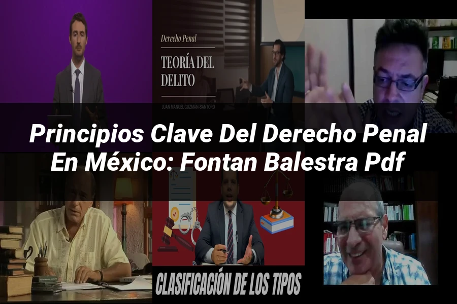 "Principios Clave del Derecho Penal en México: Fontan Balestra PDF"