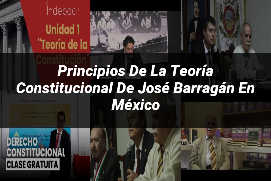 "Principios de la teoría constitucional de José Barragán en México"