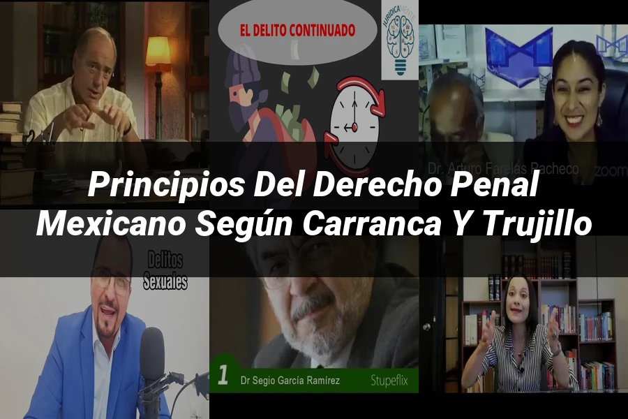 "Principios del Derecho Penal Mexicano Según Carranca y Trujillo"