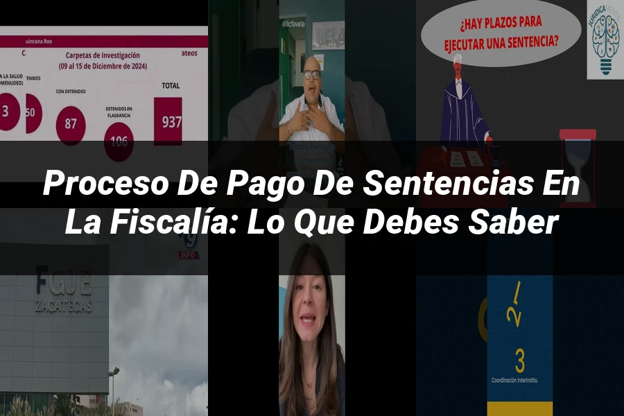 "Proceso de Pago de Sentencias en la Fiscalía: Lo Que Debes Saber"
