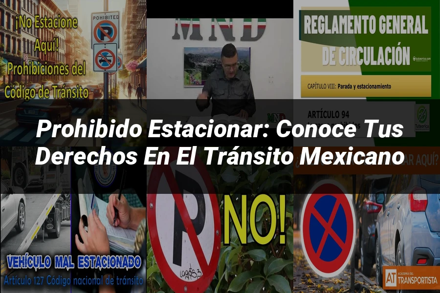 "Prohibido estacionar: Conoce tus derechos en el tránsito mexicano"