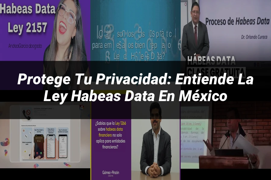 "Protege tu Privacidad: Entiende la Ley Habeas Data en México"