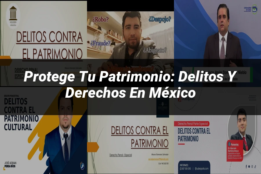 "Protege tu patrimonio: Delitos y derechos en México"