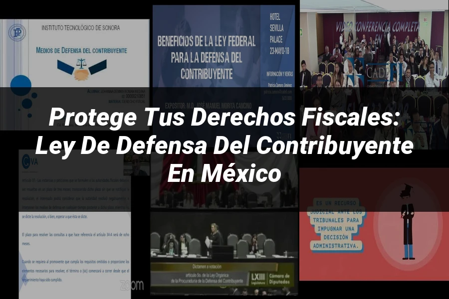 "Protege tus Derechos Fiscales: Ley de Defensa del Contribuyente en México"