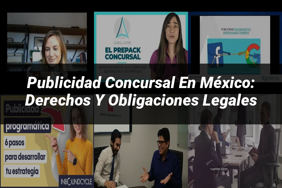"Publicidad Concursal en México: Derechos y Obligaciones Legales"