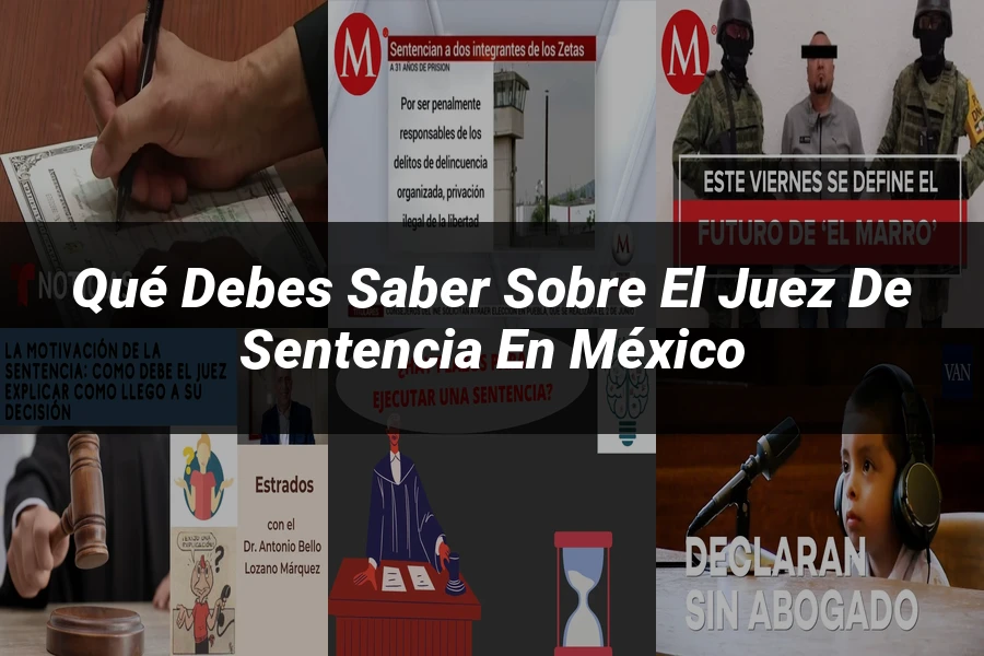 "Qué Debes Saber Sobre el Juez de Sentencia en México"