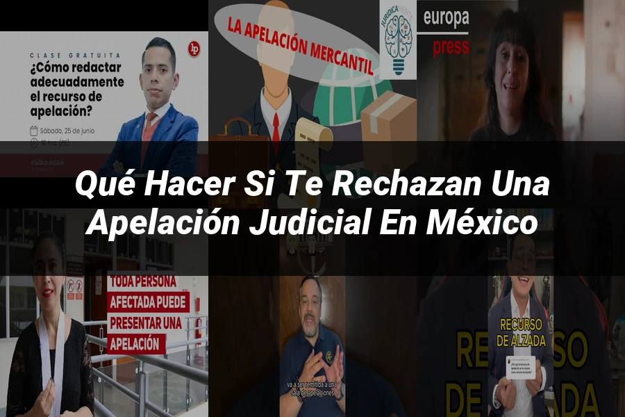 "Qué Hacer Si Te Rechazan una Apelación Judicial en México"