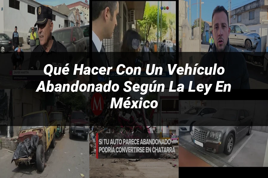 "Qué Hacer con un Vehículo Abandonado Según la Ley en México"
