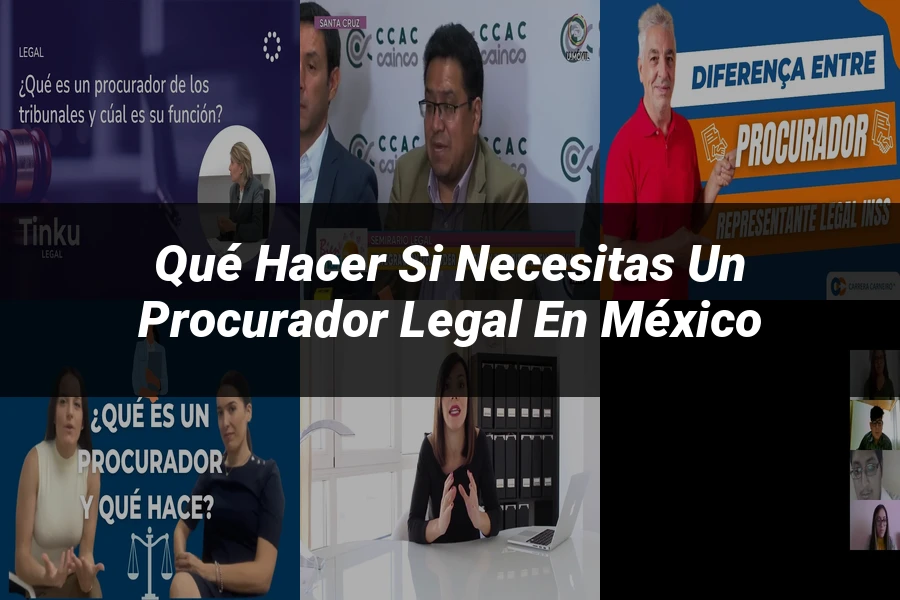 "Qué Hacer si Necesitas un Procurador Legal en México"