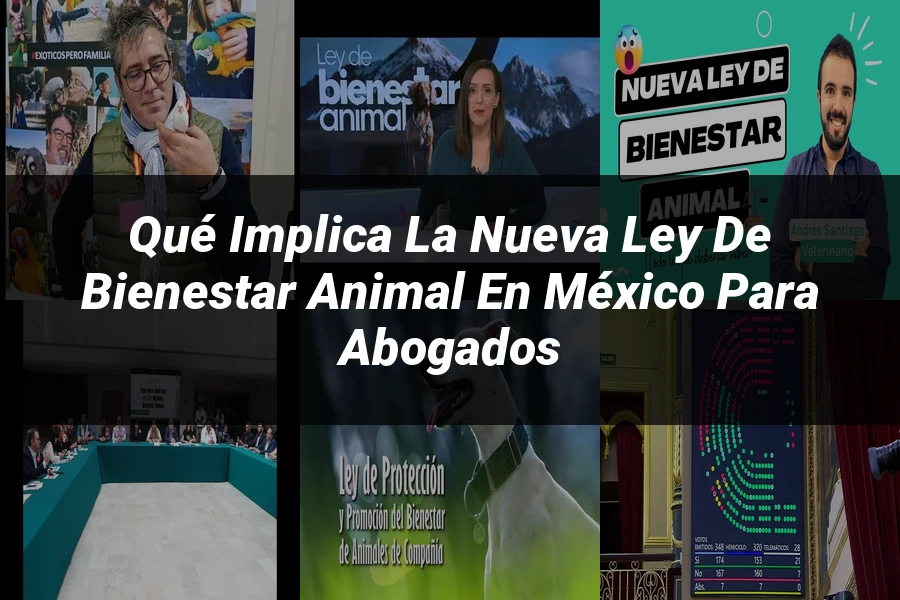 "Qué Implica la Nueva Ley de Bienestar Animal en México para Abogados"