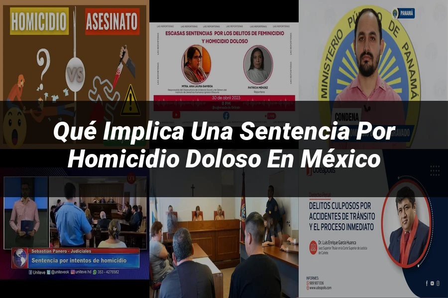 "Qué Implica una Sentencia por Homicidio Doloso en México"