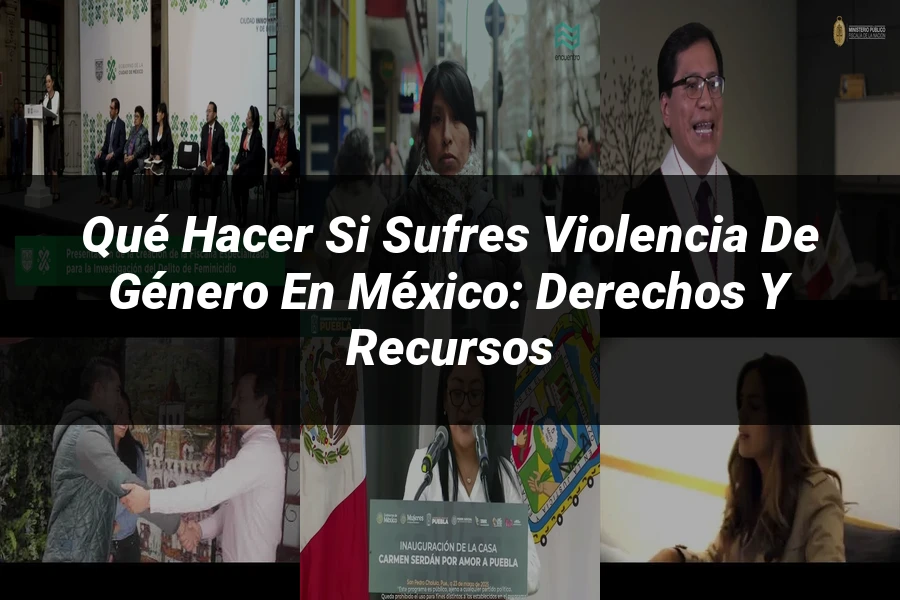 "Qué hacer si sufres violencia de género en México: derechos y recursos"