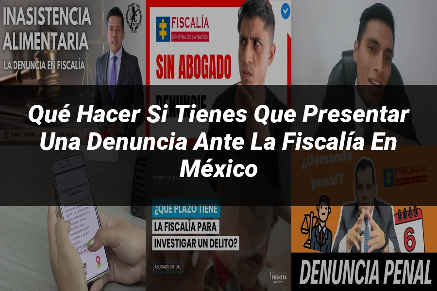 "Qué hacer si tienes que presentar una denuncia ante la fiscalía en México"