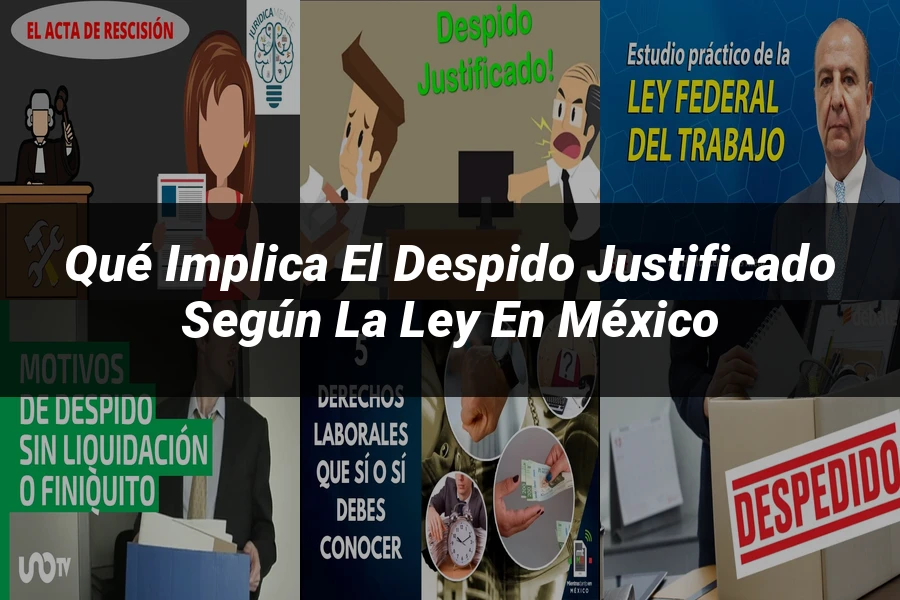 "Qué implica el despido justificado según la ley en México"
