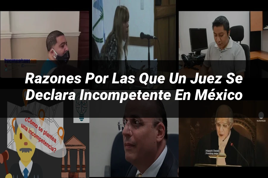 "Razones por las que un juez se declara incompetente en México"