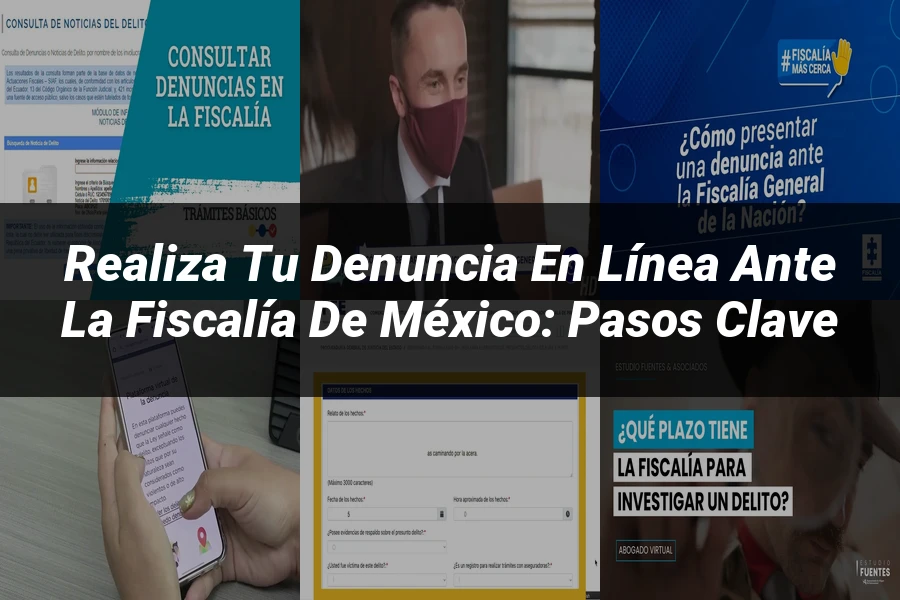 "Realiza tu Denuncia en Línea ante la Fiscalía de México: Pasos Clave"