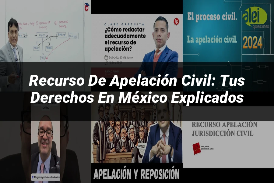 "Recurso de apelación civil: tus derechos en México explicados"