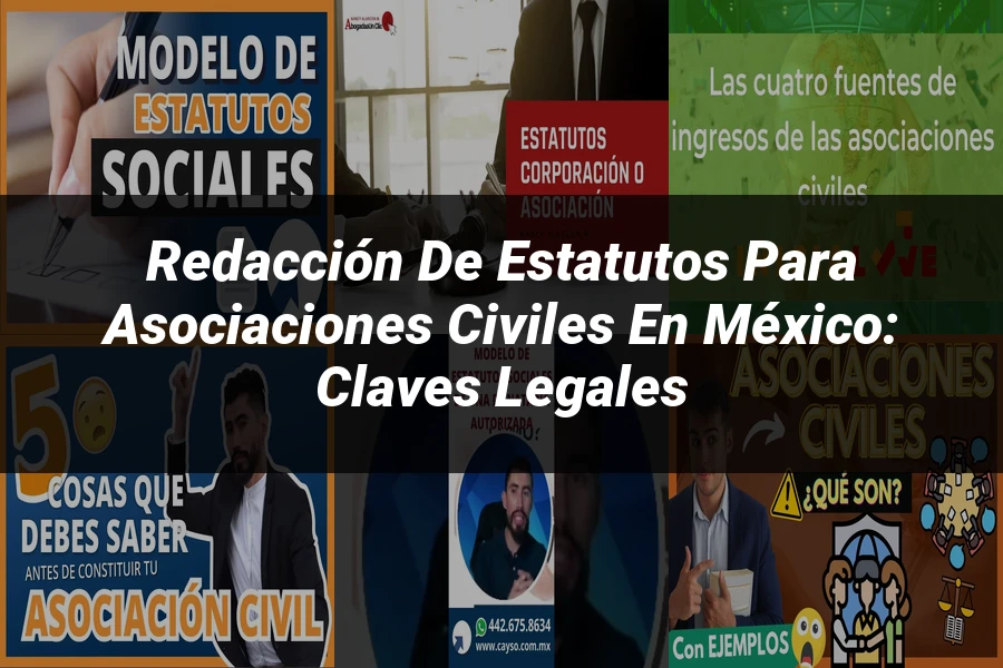 "Redacción de Estatutos para Asociaciones Civiles en México: Claves Legales"